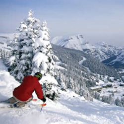 Dr. Pensak on the slopes.