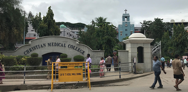 Main entrance to the  CMC campus.